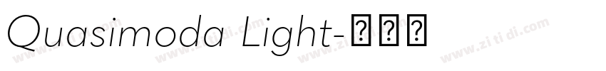 Quasimoda Light字体转换